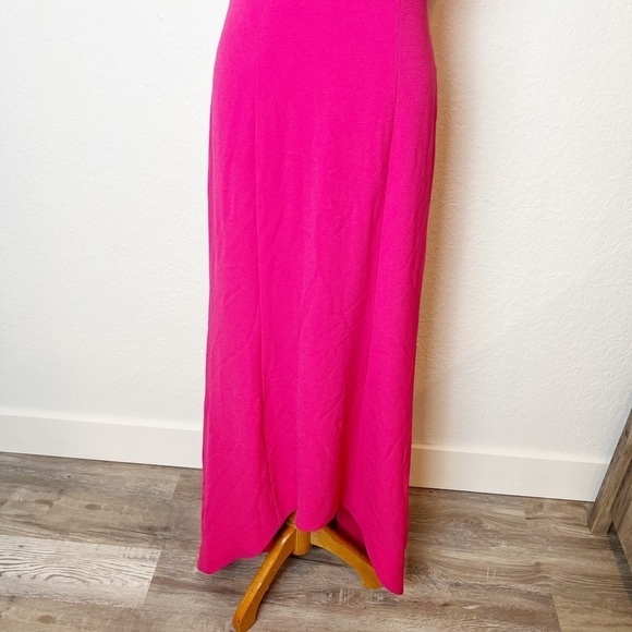 C/meo Collective Fuchsia Halter Empire Hi-lo Dress - Picture 6 of 12